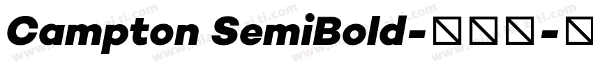 Campton SemiBold-字体下字体转换